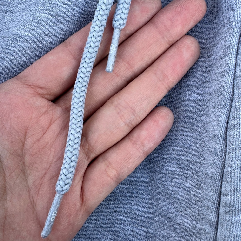 Alo Gray Grey Cuffed Folddown Drawstring Accolade… - image 5